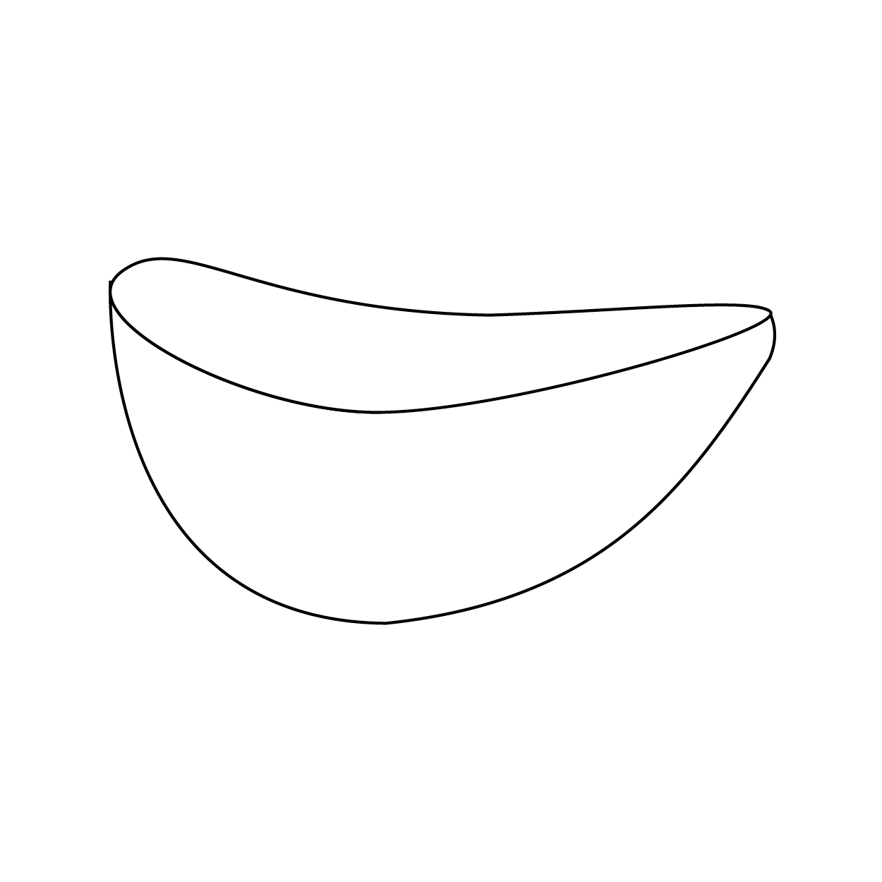 Illustration of a menstrual bowl